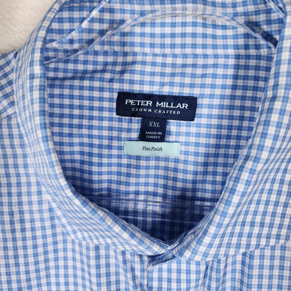 PETER MILLAR CROWN CRAFTED FLEX FINISH DRESS SHIRT - Picture 7 of 8